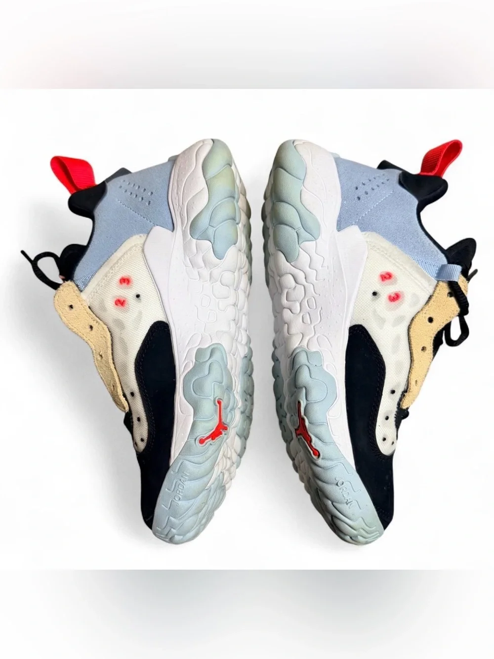 Jordan Kids Sneakers - White Black Red Tan
